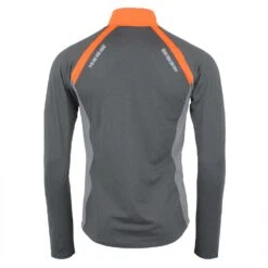 T-shirt ML 1re Peau Homme CANKORA Gris Chine / Orange -Vêtements De Ski CANKORA CX GRIS DOS 1500