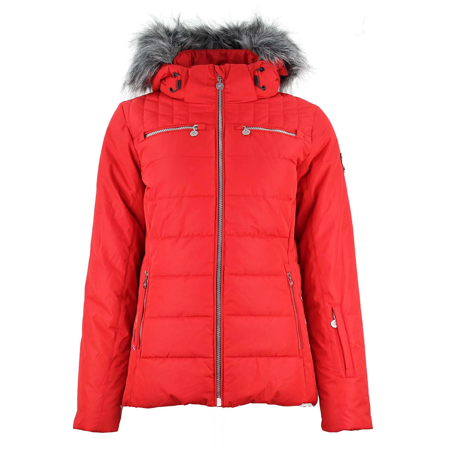 Doudoune De Ski Femme ASALPO Rouge 3 Doudoune De Ski Femme ASALPO Rouge