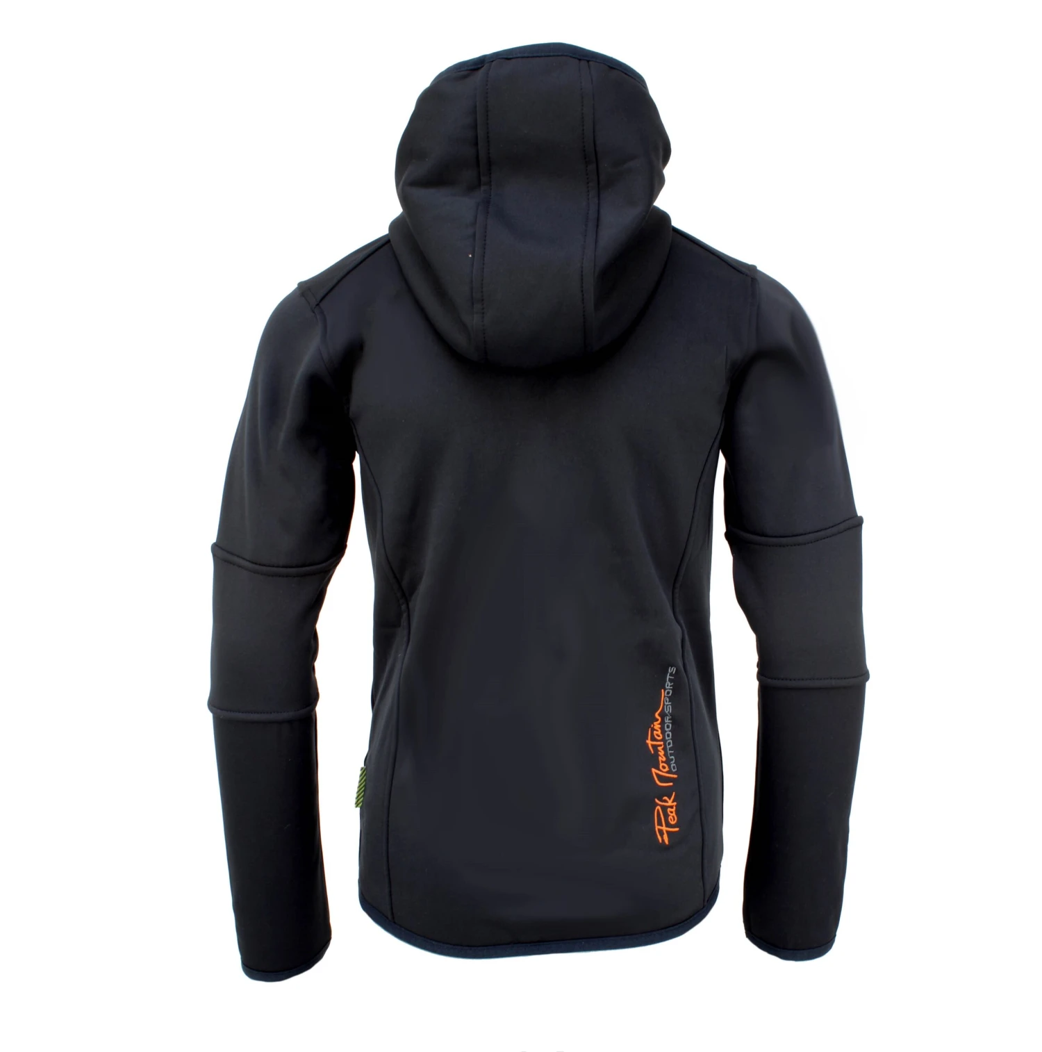 Blouson Polar Shell ECAMPUS 1016 Noir/Orange 4 Blouson Polar Shell ECAMPUS 1016 Noir/Orange – Image 2