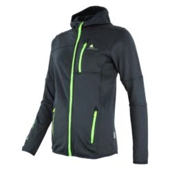 Blouson Polar Shell ECAMPUS 1016 Noir/Vert -Vêtements De Ski ECAMPUS XJ A NOIR PROFIL1500