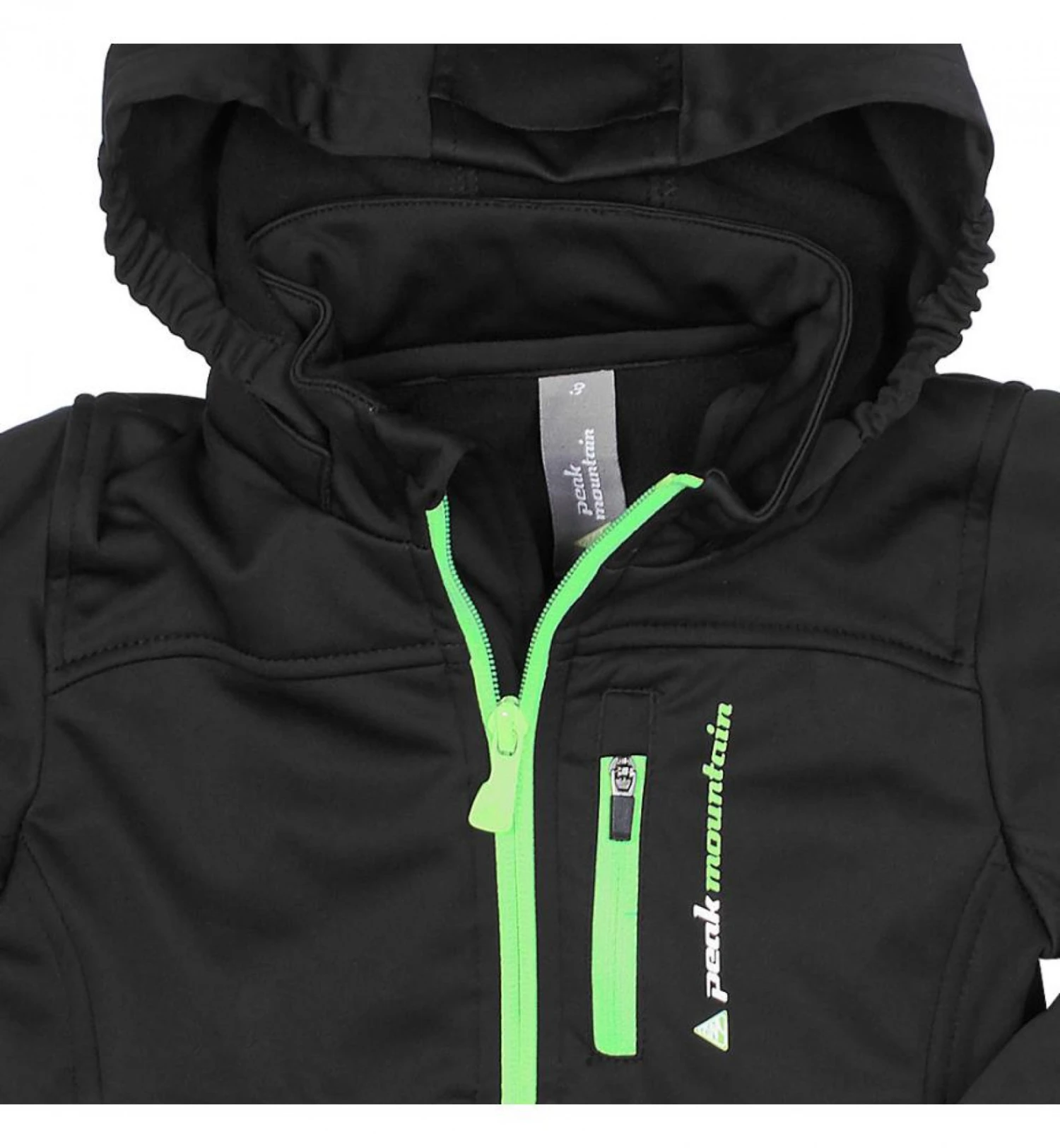 Blouson Softshell ECANNE1016 Noir/vert 5 Blouson Softshell ECANNE1016 Noir/vert – Image 3
