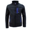 Blouson Polar Shell ECANTON1016 Noir/bleu -Vêtements De Ski ECANTON XJ A 10 16 3 8 NOIR BLEU FACE
