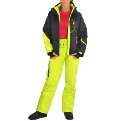 Ensemble De Ski Femme AMIC Noir/anis 9 Ensemble De Ski Femme AMIC Noir/anis -Vêtements De Ski ENS AMIC KS NOIR ANIS FACE OUVERT