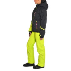 Ensemble De Ski Femme AMIC Noir/anis 8 Ensemble De Ski Femme AMIC Noir/anis -Vêtements De Ski ENS AMIC KS NOIR ANIS FACE PROFIL
