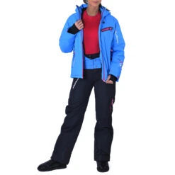 Ensemble De Ski Femme ASTEC Turquoise/noir -Vêtements De Ski ESK ASTEC KS BLEU NOIR OUVERT 1