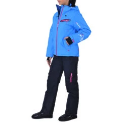 Ensemble De Ski Femme ASTEC Turquoise/noir -Vêtements De Ski ESK ASTEC KS BLEU NOIR PROFIL 1