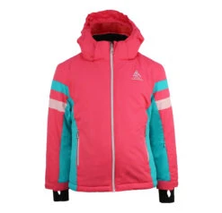 Ensemble De Ski Fille FANCEL Rose/turquoise -Vêtements De Ski ESK FANCEL UN ROSE BLEU FACE 2 BLOUSON