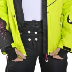 Ensemble De Ski Femme AMIC Anis/noir 11 Ensemble De Ski Femme AMIC Anis/noir -Vêtements De Ski Ensemble de ski femme AMIC anis noir ESK AMIC 2