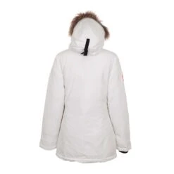 Parka Vrai Fourrure Femme AKAGAN Blanc 7 Parka Vrai Fourrure Femme AKAGAN Blanc -Vêtements De Ski Parka vrai fourrure Femme AKAGAN blanc 1