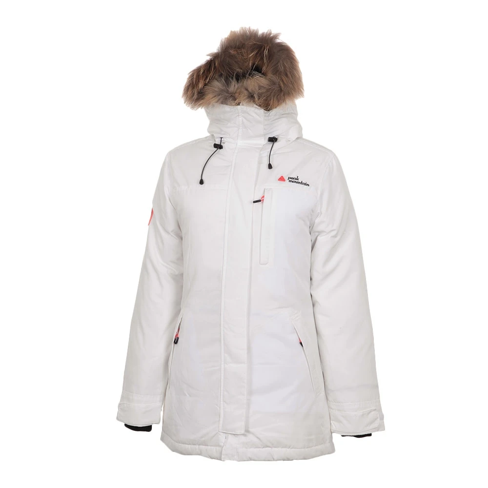 Parka Vrai Fourrure Femme AKAGAN Blanc 3 Parka Vrai Fourrure Femme AKAGAN Blanc