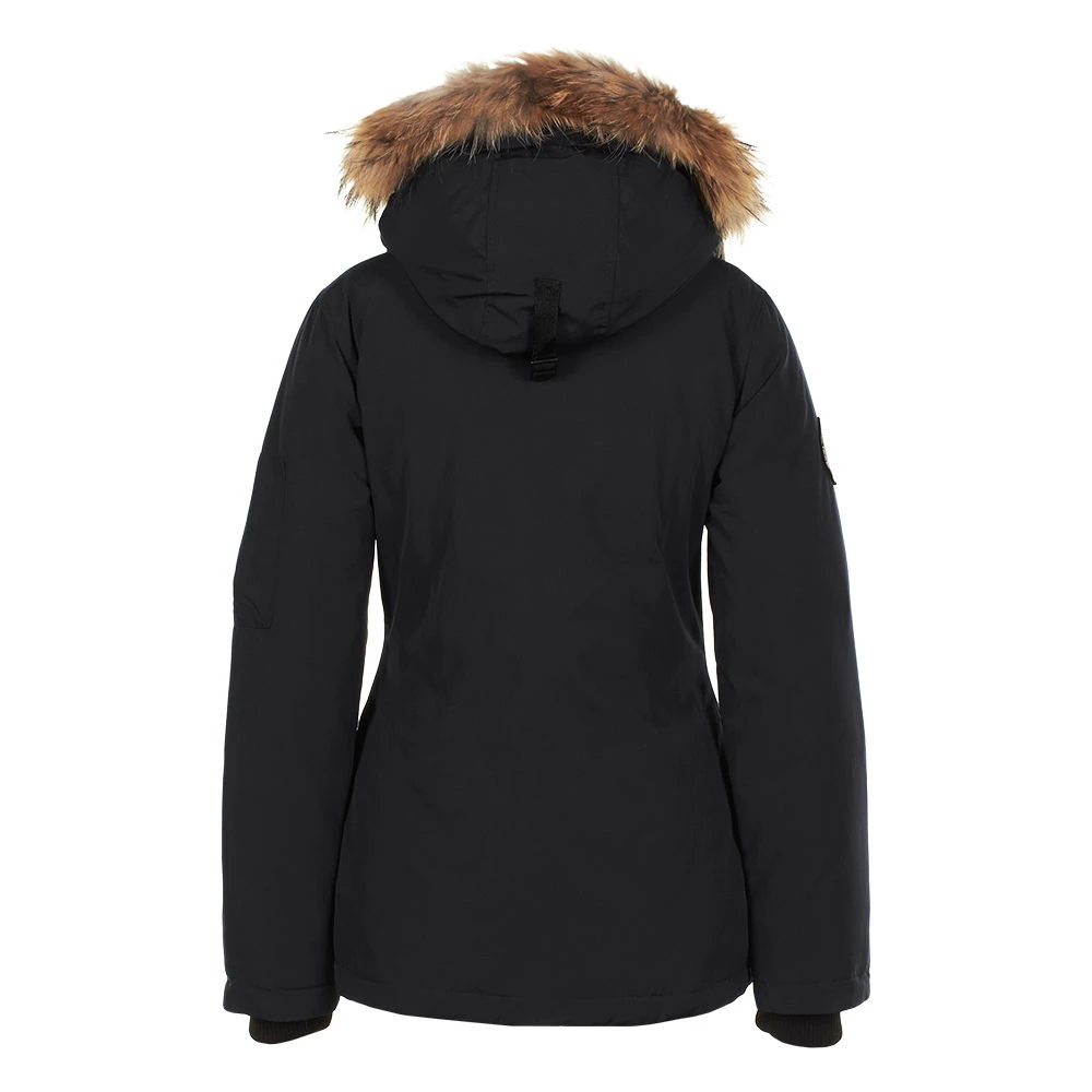 Parka Vrai Fourrure Femme AKAGAN Noir 4 Parka Vrai Fourrure Femme AKAGAN Noir – Image 2