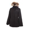 Parka Vrai Fourrure Femme AKAGAN Noir -Vêtements De Ski Parka vrai fourrure Femme AKAGAN noir Peak Mountain