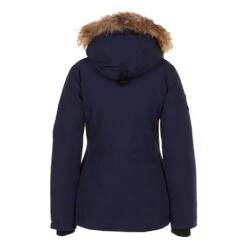 Parka Vraie Fourrure Femme AKADOZ Marine 7 Parka Vraie Fourrure Femme AKADOZ Marine -Vêtements De Ski Parka vraie fourrure Femme AKADOZ marine 1