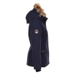 Parka Vraie Fourrure Femme AKADOZ Marine 8 Parka Vraie Fourrure Femme AKADOZ Marine -Vêtements De Ski Parka vraie fourrure Femme AKADOZ marine 2