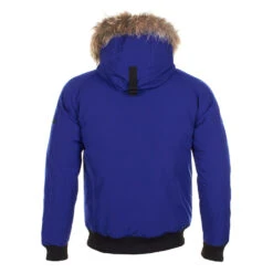 Parka Vraie Fourrure Homme CALOZ Bleu -Vêtements De Ski Parka vraie fourrure Homme CALOZ bleu Peak Mountain 1