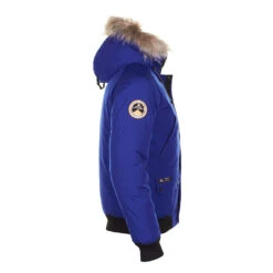 Parka Vraie Fourrure Homme CALOZ Bleu -Vêtements De Ski Parka vraie fourrure Homme CALOZ bleu Peak Mountain 2