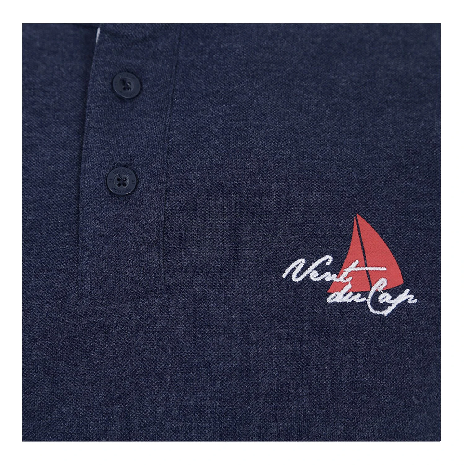 Polo Manches Courtes Homme CARMAND Marine 5 Polo Manches Courtes Homme CARMAND Marine – Image 3