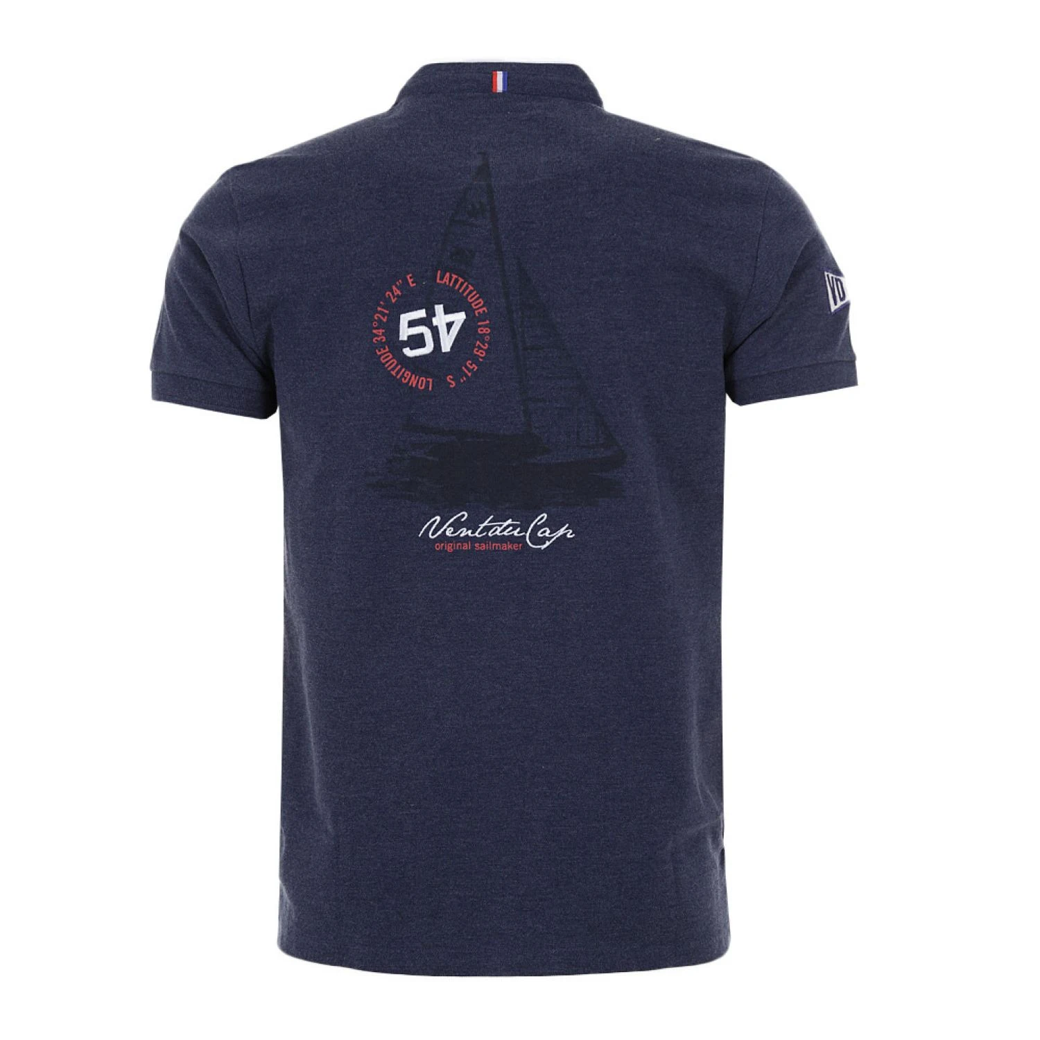 Polo Manches Courtes Homme CARMAND Marine 4 Polo Manches Courtes Homme CARMAND Marine – Image 2