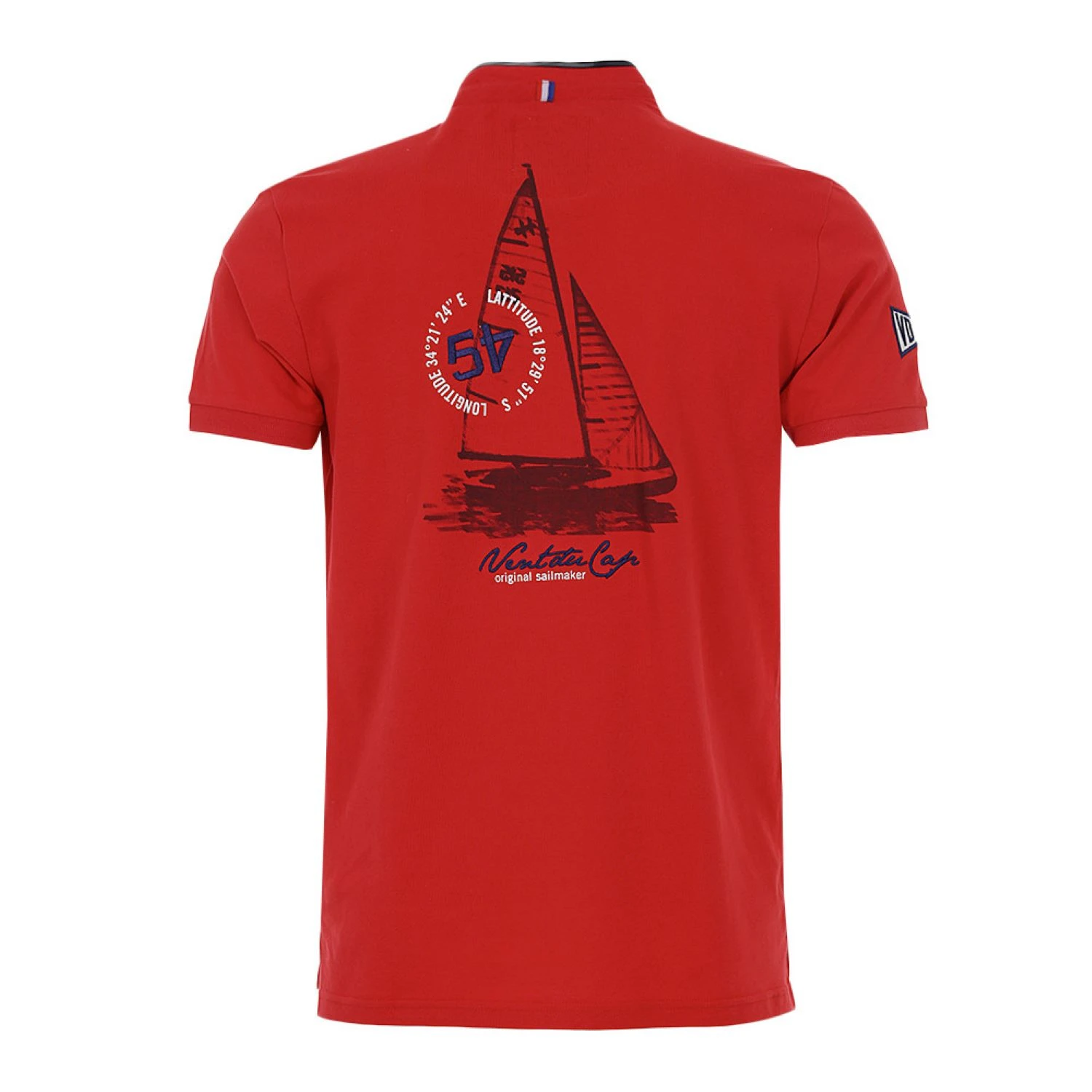 Polo Manches Courtes Homme CARMAND Rouge 4 Polo Manches Courtes Homme CARMAND Rouge – Image 2