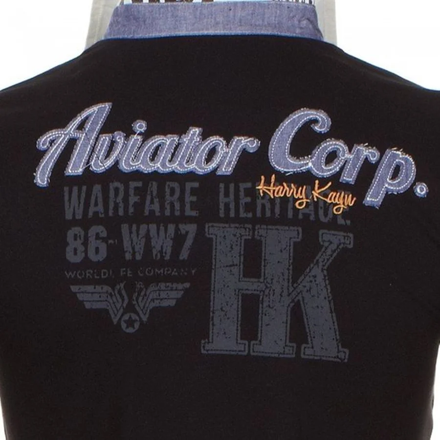 Polo Manches Longues Homme CORIDOR Noir 6 Polo Manches Longues Homme CORIDOR Noir – Image 4