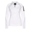 Sweat Polarshell Femme ACERUN Blanc -Vêtements De Ski Sweat polarshell Femme ACERUN blanc Peak Mountain