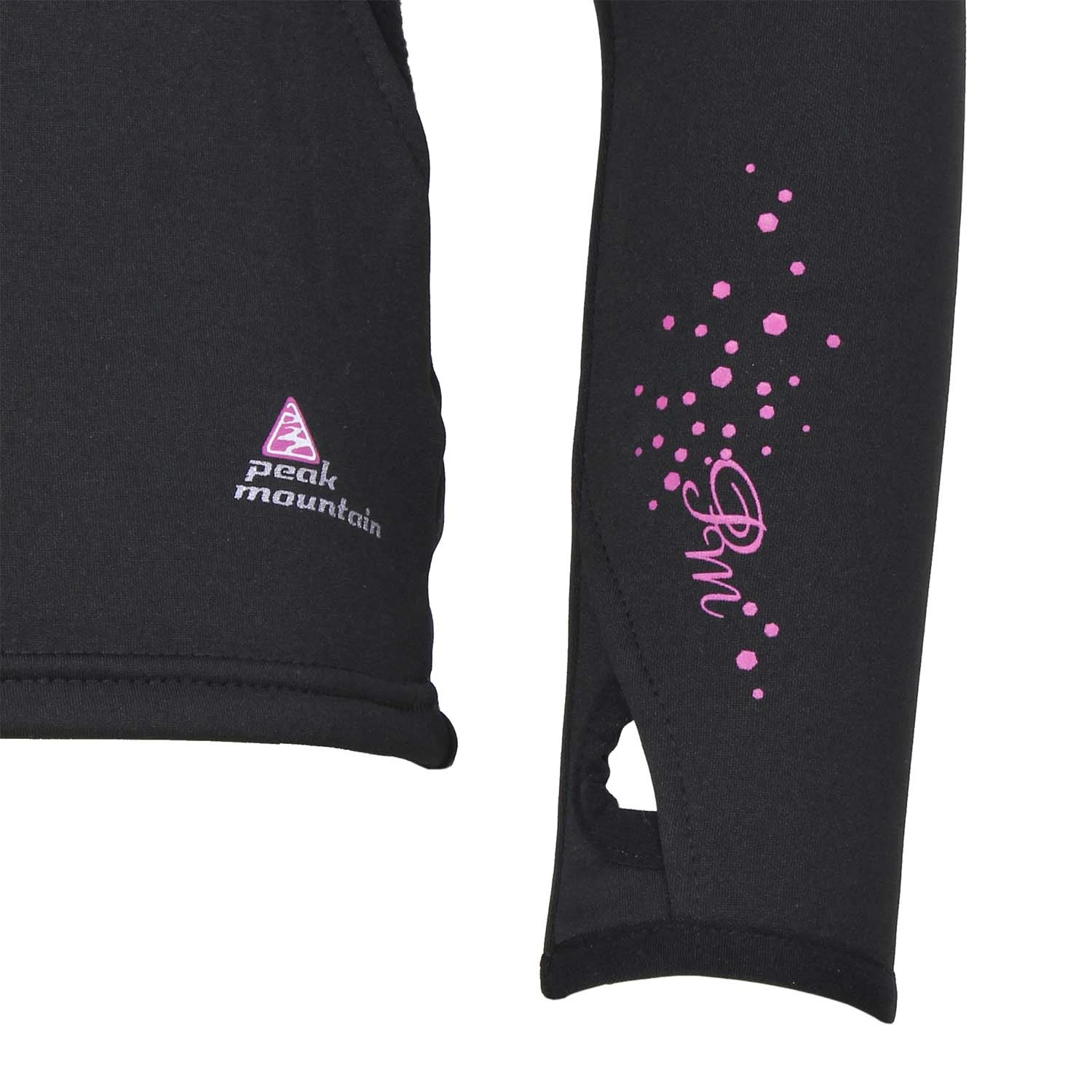 Sweat Polarshell Fille GANY Noir 5 Sweat Polarshell Fille GANY Noir – Image 3