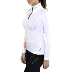 Top Technique Femme ANELI Blanc -Vêtements De Ski Top technique Femme ANELI blanc Peak Mountain 4