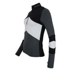 Top Technique Femme ATHOS Gris/noir 7 Top Technique Femme ATHOS Gris/noir -Vêtements De Ski Top technique et thermique 1ere peau manches longues Fe 7
