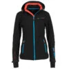 Blouson Softshell Femme AMARA Noir/bleu 2 Blouson Softshell Femme AMARA Noir/bleu -Vêtements De Ski blouson de ski femme softshell amara bleu