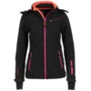 Blouson Softshell Femme AMARA Noir/fuchsia 2 Blouson Softshell Femme AMARA Noir/fuchsia -Vêtements De Ski blouson de ski femme softshell amara fushia