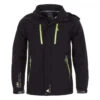 Blouson Soft Shell Garçon ECILO38 Noir 2 Blouson Soft Shell Garçon ECILO38 Noir -Vêtements De Ski blouson de ski garcon ecilo noir 1