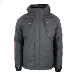 Blouson De Ski Homme CAMATE Anthracite Chiné