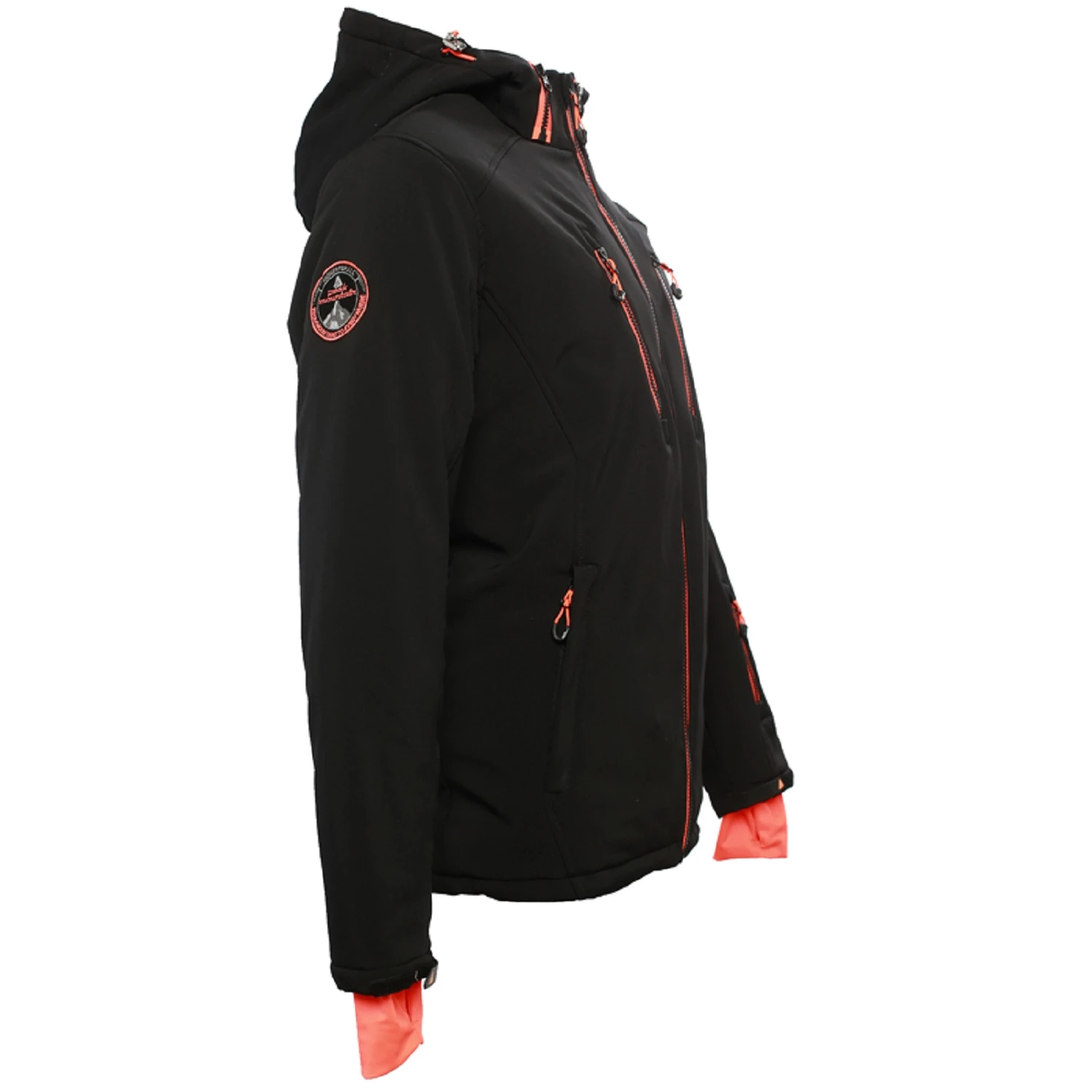 Blouson De Ski Homme CANADO Noir/Orange 5 Blouson De Ski Homme CANADO Noir/Orange – Image 3