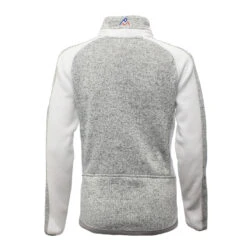 Blouson Polaire Femme ASPHERE Gris/blanc -Vêtements De Ski blouson polaire femme asphere blanc1 1 1