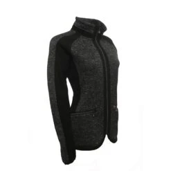 Blouson Polaire Femme ASPHERE Gris/noir -Vêtements De Ski blouson polaire femme asphere noir2 1 1 1