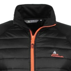 Blouson Polar Shell CALER Noir/orange -Vêtements De Ski blouson polar shell homme caler noiror2 1