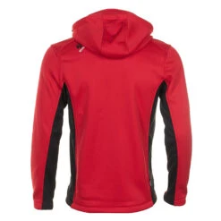 Blouson Polar Shell à Capuche CRISTOL Rouge -Vêtements De Ski blouson polar shell homme cristol rouge1 1