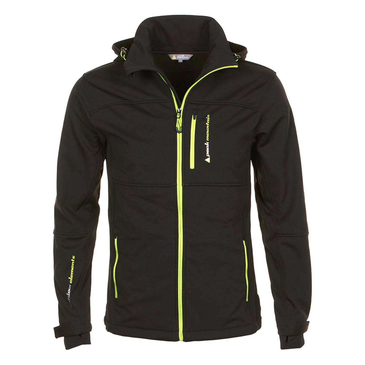Blouson Softshell ECANNE38 Noir/jaune 3 Blouson Softshell ECANNE38 Noir/jaune