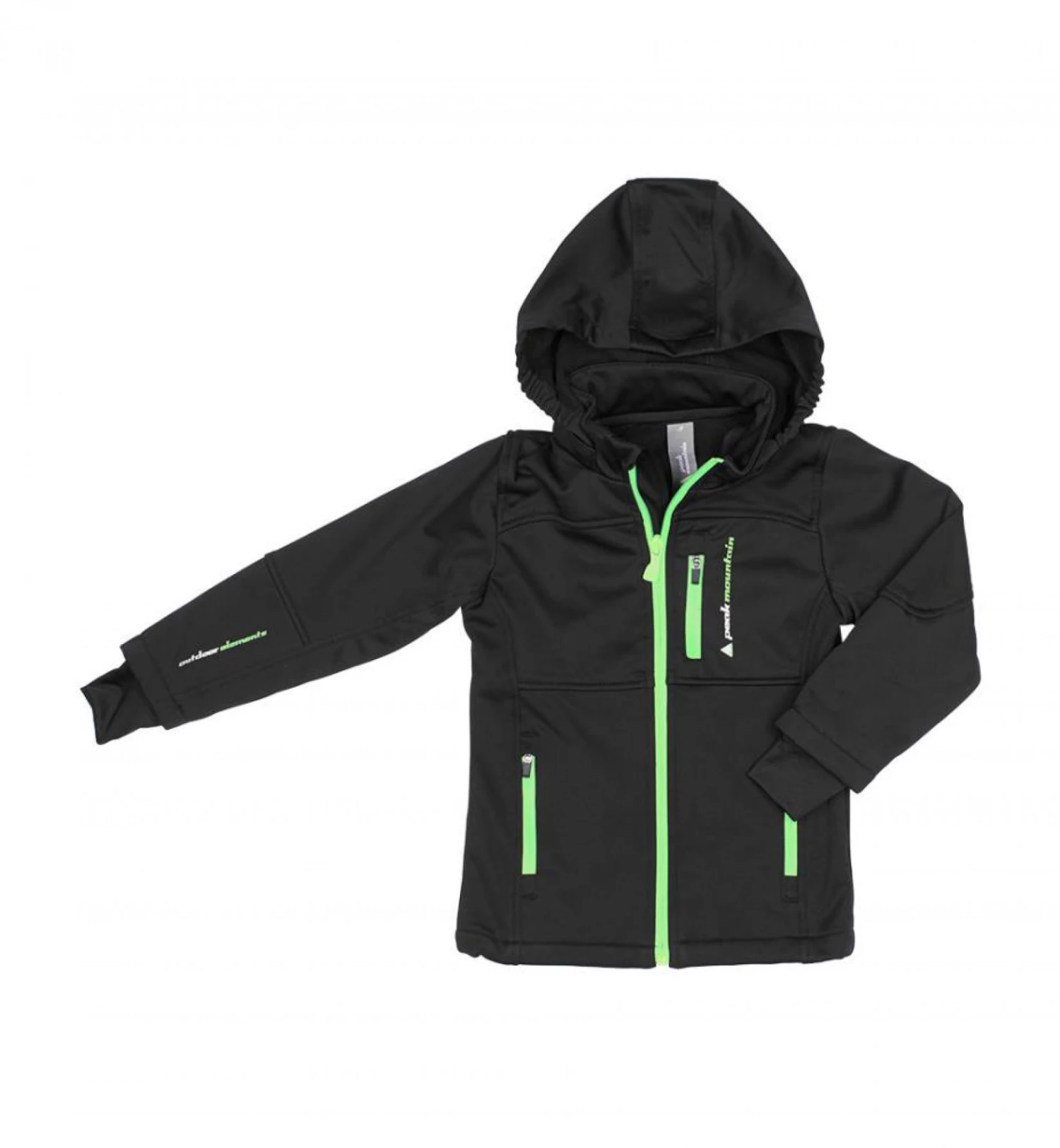 Blouson Softshell ECANNE1016 Noir/vert 3 Blouson Softshell ECANNE1016 Noir/vert