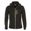 Blouson Softshell CANNE Noir/vert 2 Blouson Softshell CANNE Noir/vert -Vêtements De Ski blouson softshell homme canne noirvert 3