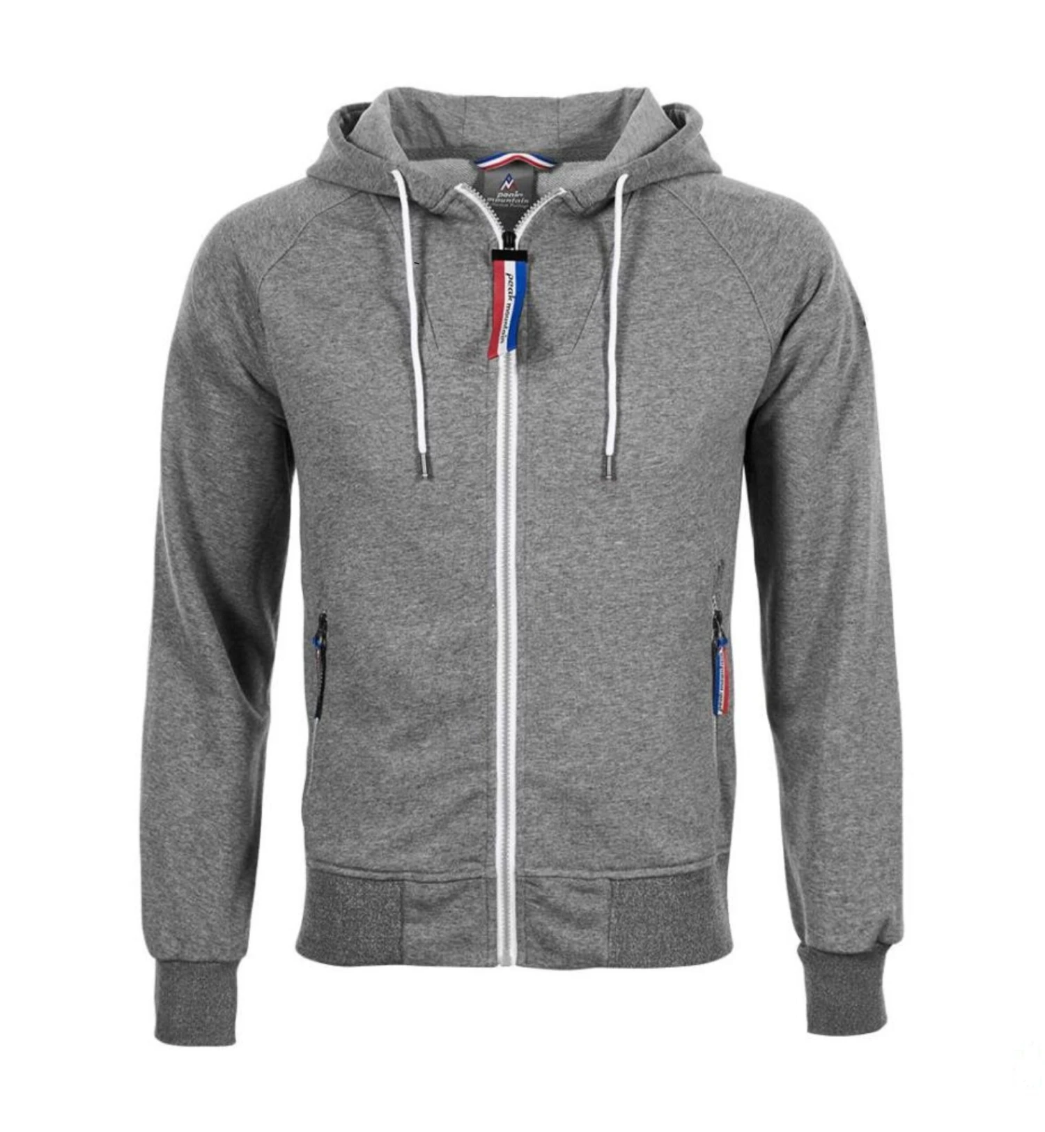 Sweat Molleton Zippé Avec Capuche Homme CANDORE Gris Clair 3 Sweat Molleton Zippé Avec Capuche Homme CANDORE Gris Clair