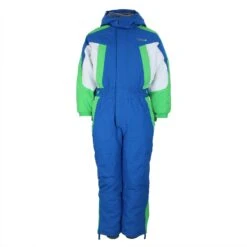 Combinaison De Ski Garçon EPLEM38 Bleu/anis