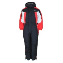 Combinaison De Ski Garçon EPLEM38 Noir/rouge
