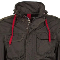 Parka Légère Homme CLOVA Kaki (du M Au XXL) -Vêtements De Ski coupe vent homme clova kaki3 1