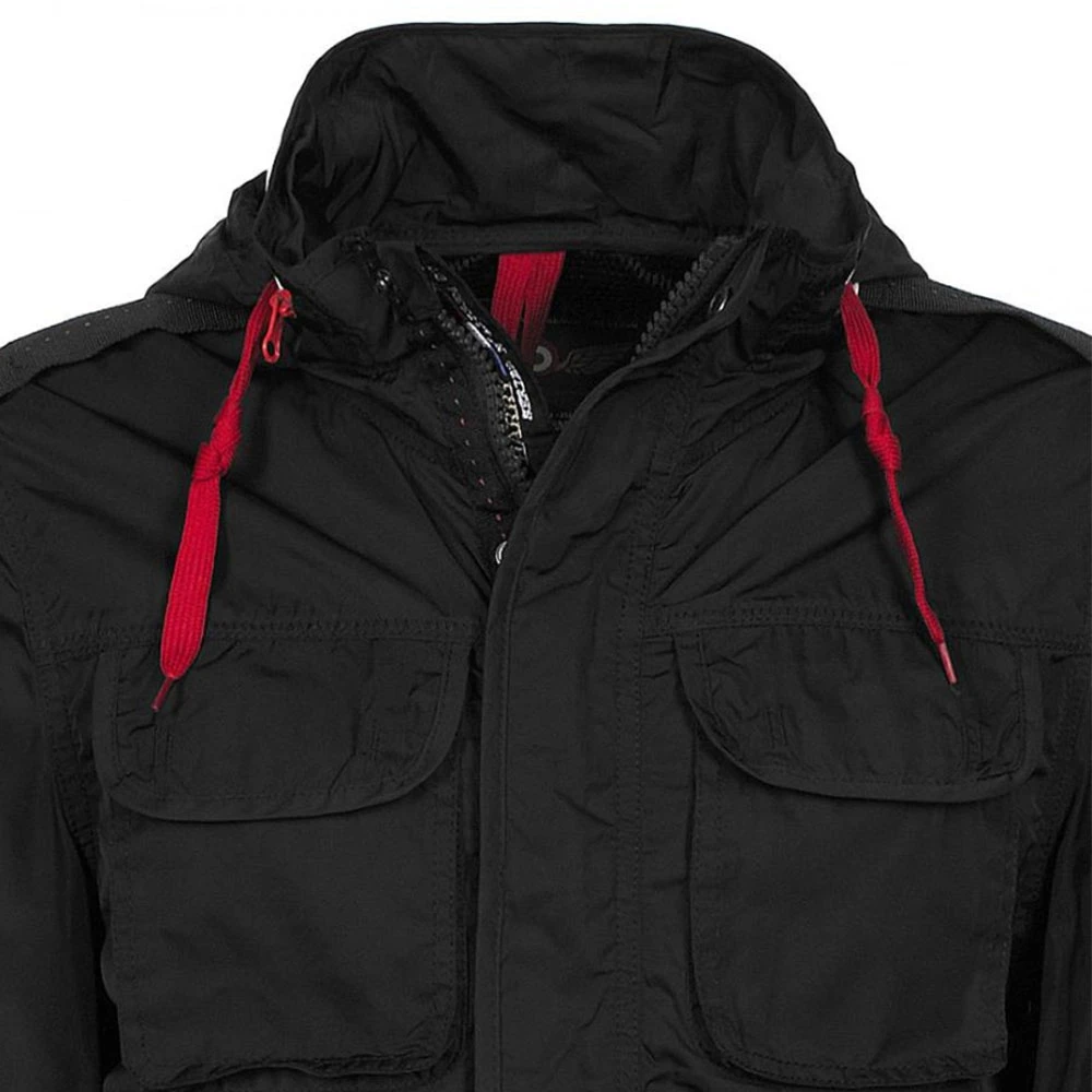 Parka Légère Homme CLOVA Noir (du M Au XXL) 6 Parka Légère Homme CLOVA Noir (du M Au XXL) – Image 4