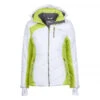 Blouson De Ski Femme ACILORG Blanc/vert -Vêtements De Ski doudoune de ski femme acilorg blanc 1