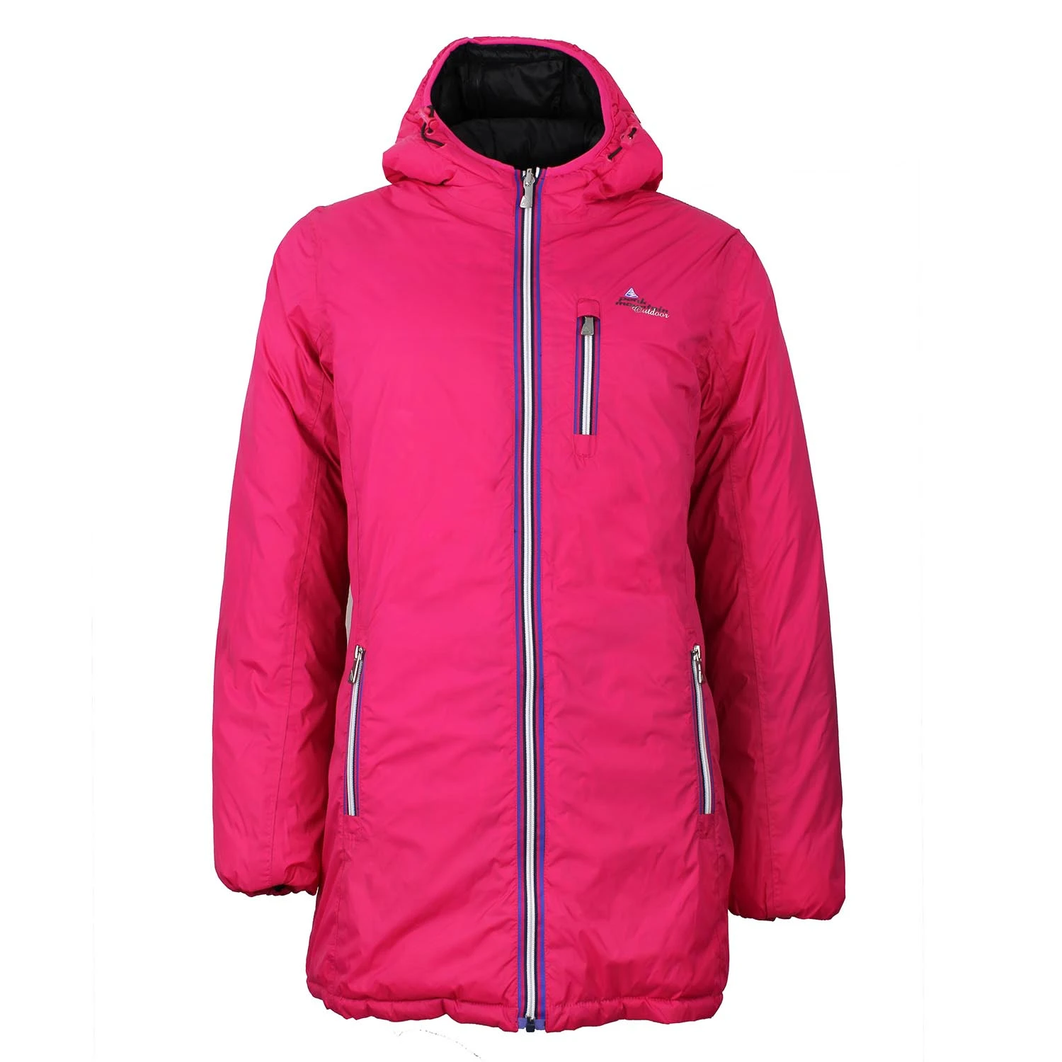 Doudoune Réversible Femme AWILL Fuchsia/noir 4 Doudoune Réversible Femme AWILL Fuchsia/noir – Image 2