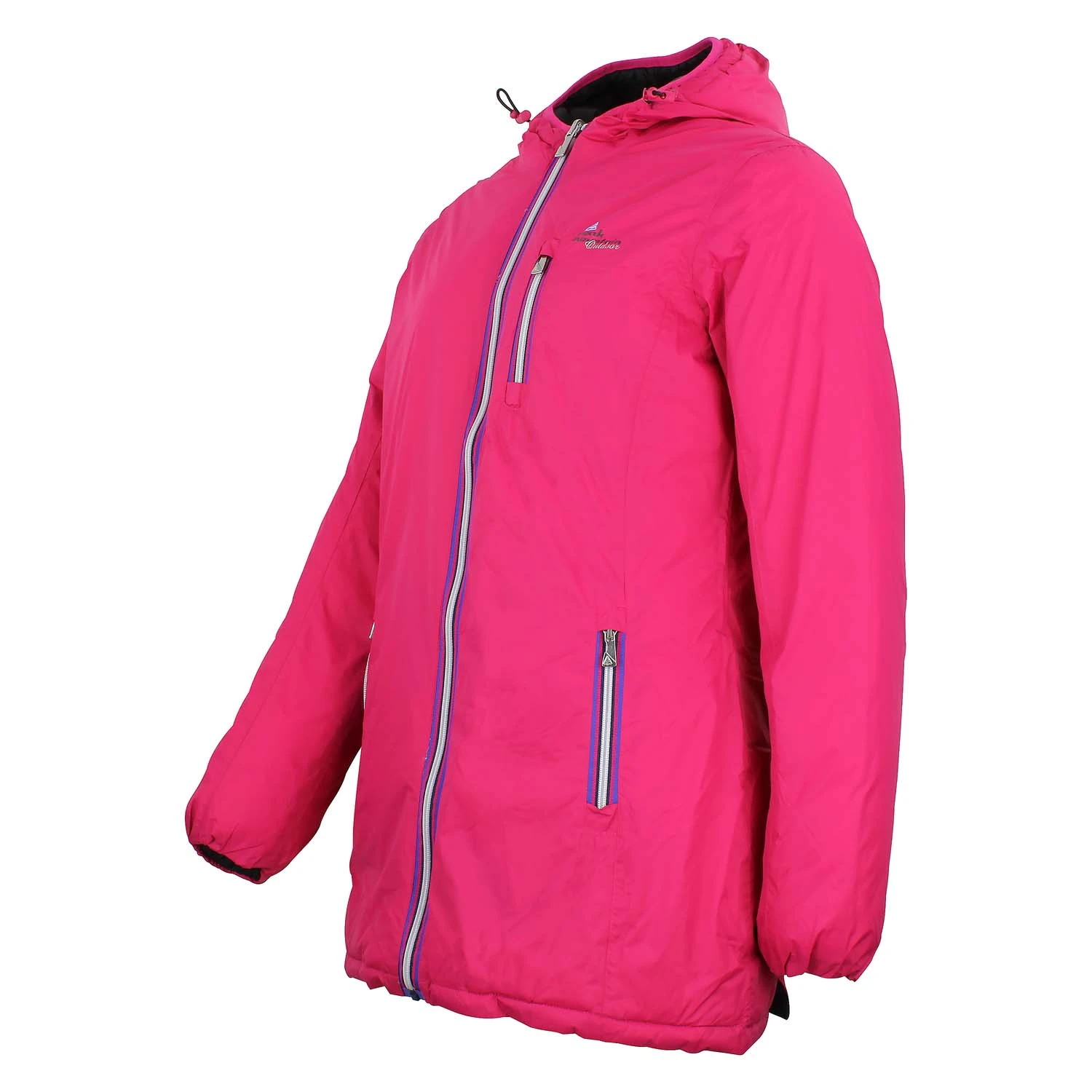 Doudoune Réversible Femme AWILL Fuchsia/noir 6 Doudoune Réversible Femme AWILL Fuchsia/noir – Image 4