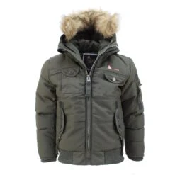 Doudoune Garçon ECOFLIK38 Kaki
