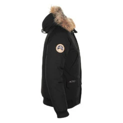 Parka Vraie Fourrure Homme CALOZ Noir 8 Parka Vraie Fourrure Homme CALOZ Noir -Vêtements De Ski doudoune homme caloz noir2 1